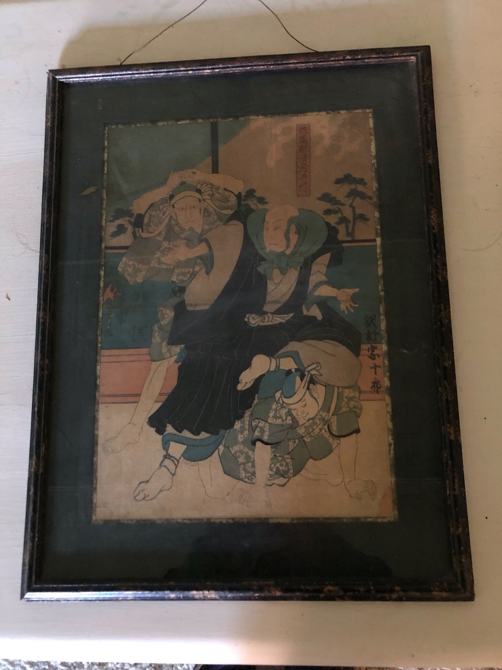 Xilografie: wunderschöner Japanischer Holzschnitt - antikes Bild - Top – Usato da Ittenthal venduto da Hwaggis 1