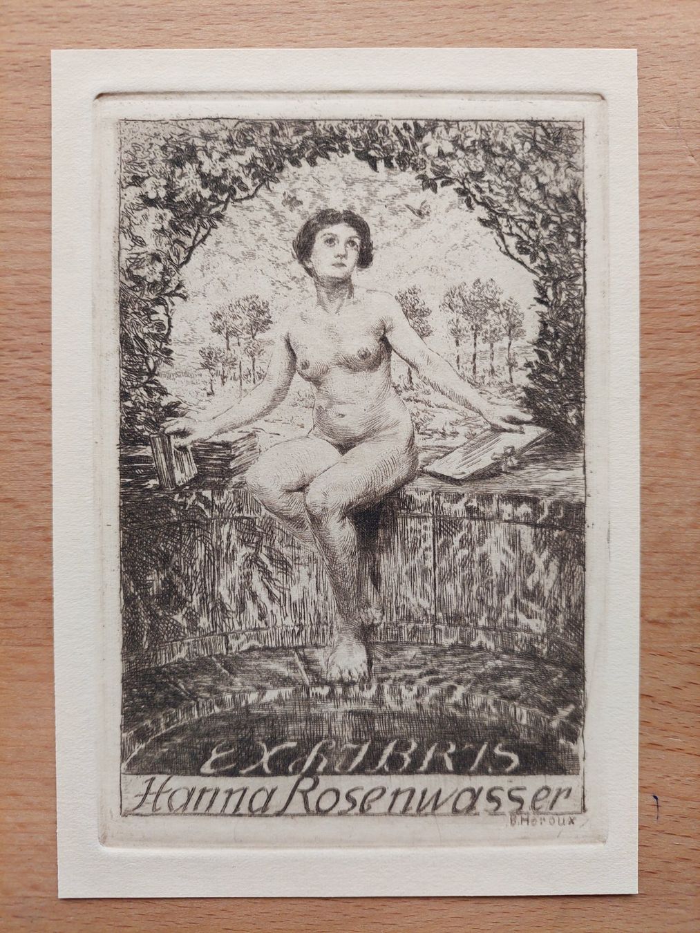 Tableaux: Exlibris Bruno Heroux - Original Radierung – D'occasion à Obfelden par Exlibris-Art