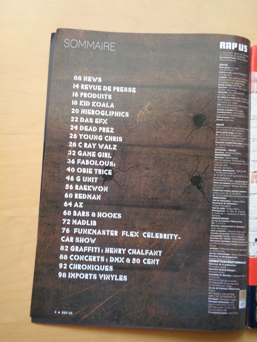 CD: Rap US Magazine 2003 G-Unit 50 Cent Madlib Raekwon AZ + CD – Usato da Romainmôtier venduto da Oaxaca9 1