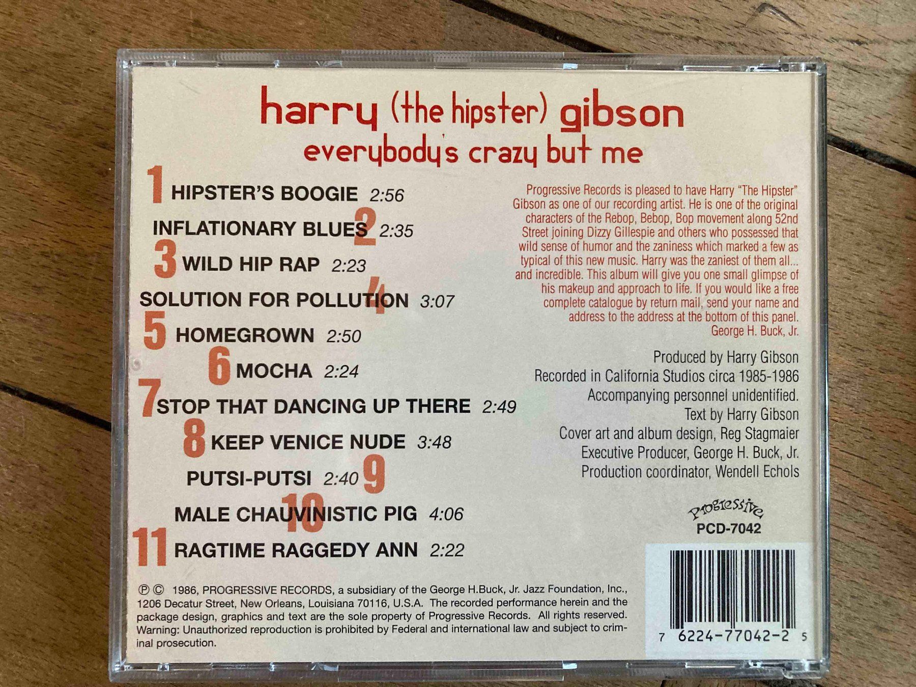 CD: Harry "The Hipster" Gibson - 2 rare CDs – Usato da Luzern venduto da Needful_Things 1