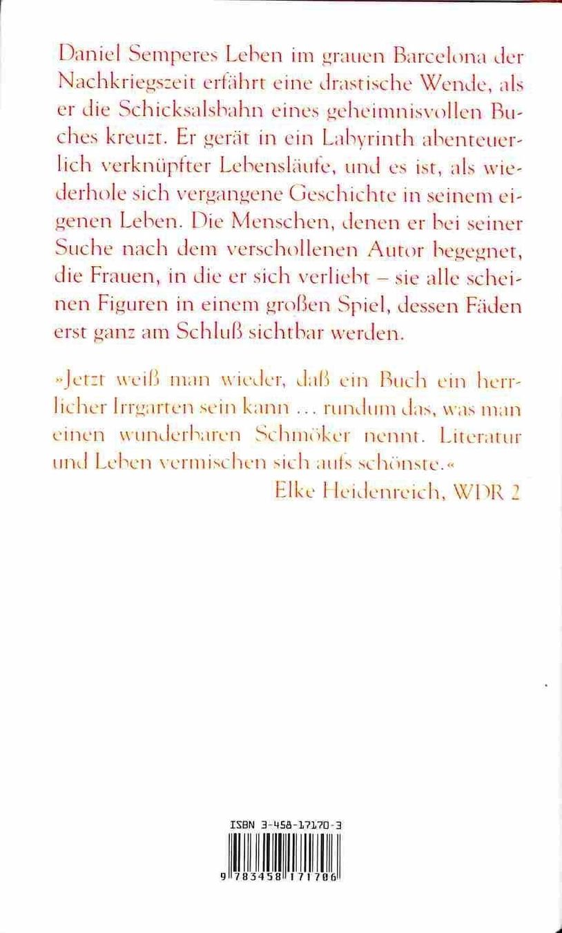Bücher: Der Schatten des Windes – Gebraucht aus Chur von mojobox 1