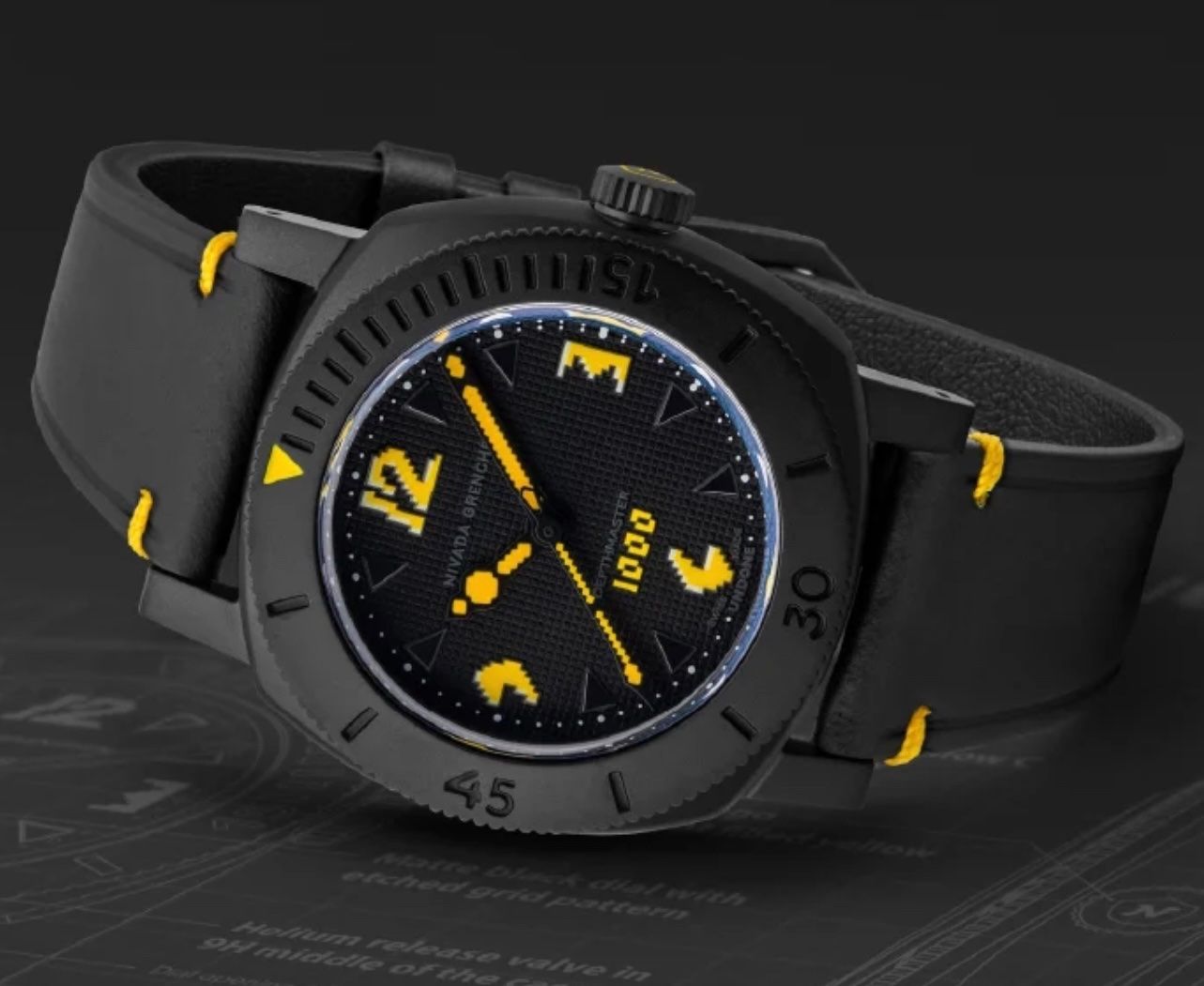 Nivada Orologi: NIVADA PIXEL ART DEPTHMASTER "PACMAN" by UNDONE Japan – Nuovo e nell'imballaggio originale da Embrach venduto da Canderau 6