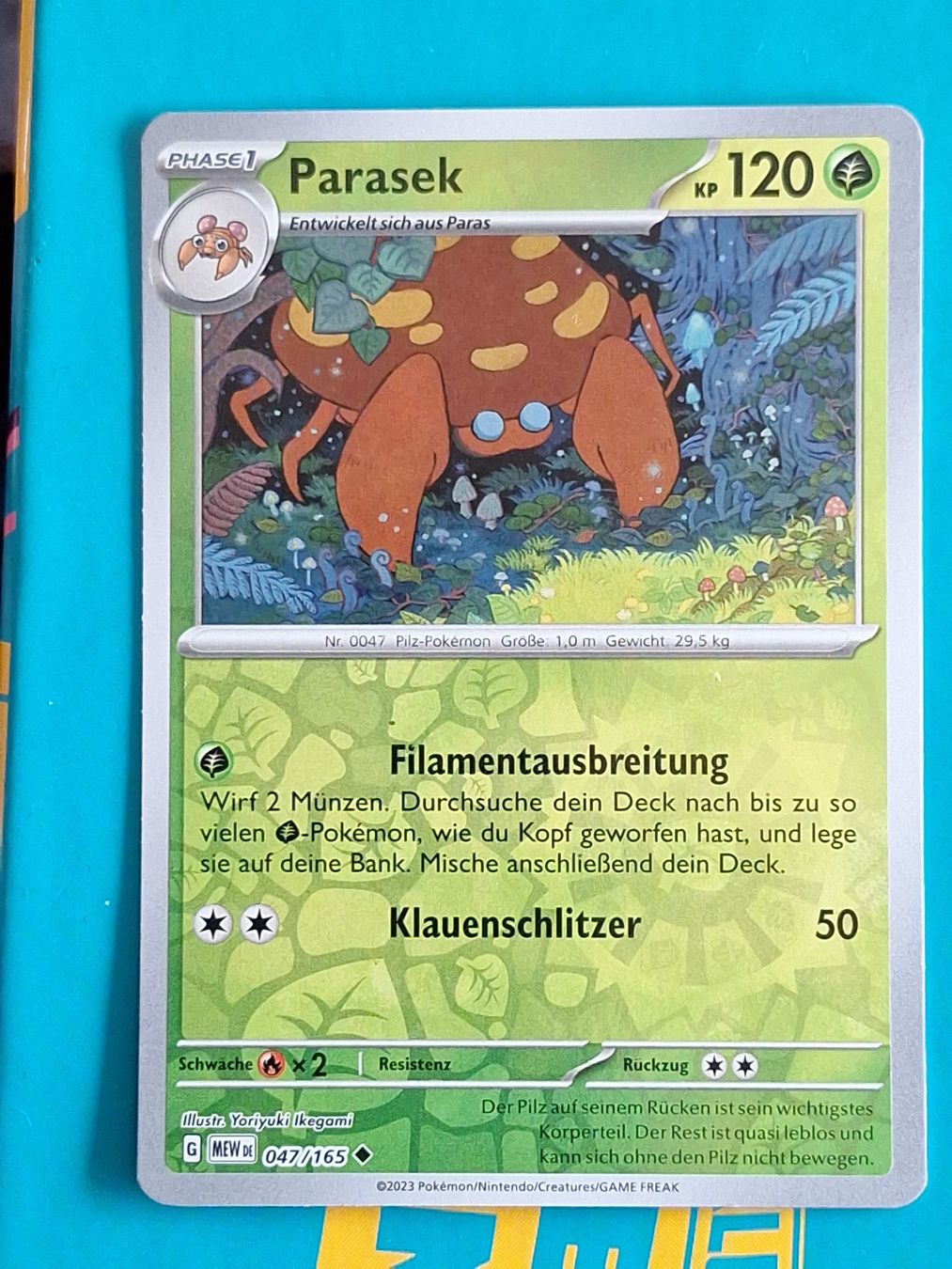 Pokémon Carte collezionabili: Parasek - Mew 151 DEUTSCH - Reverse Holo Pokemon – Usato da Altstätten SG venduto da GGsGameshop