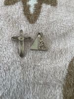 Vintage Schmuck: Silberkreuz + Silber-Anhänger