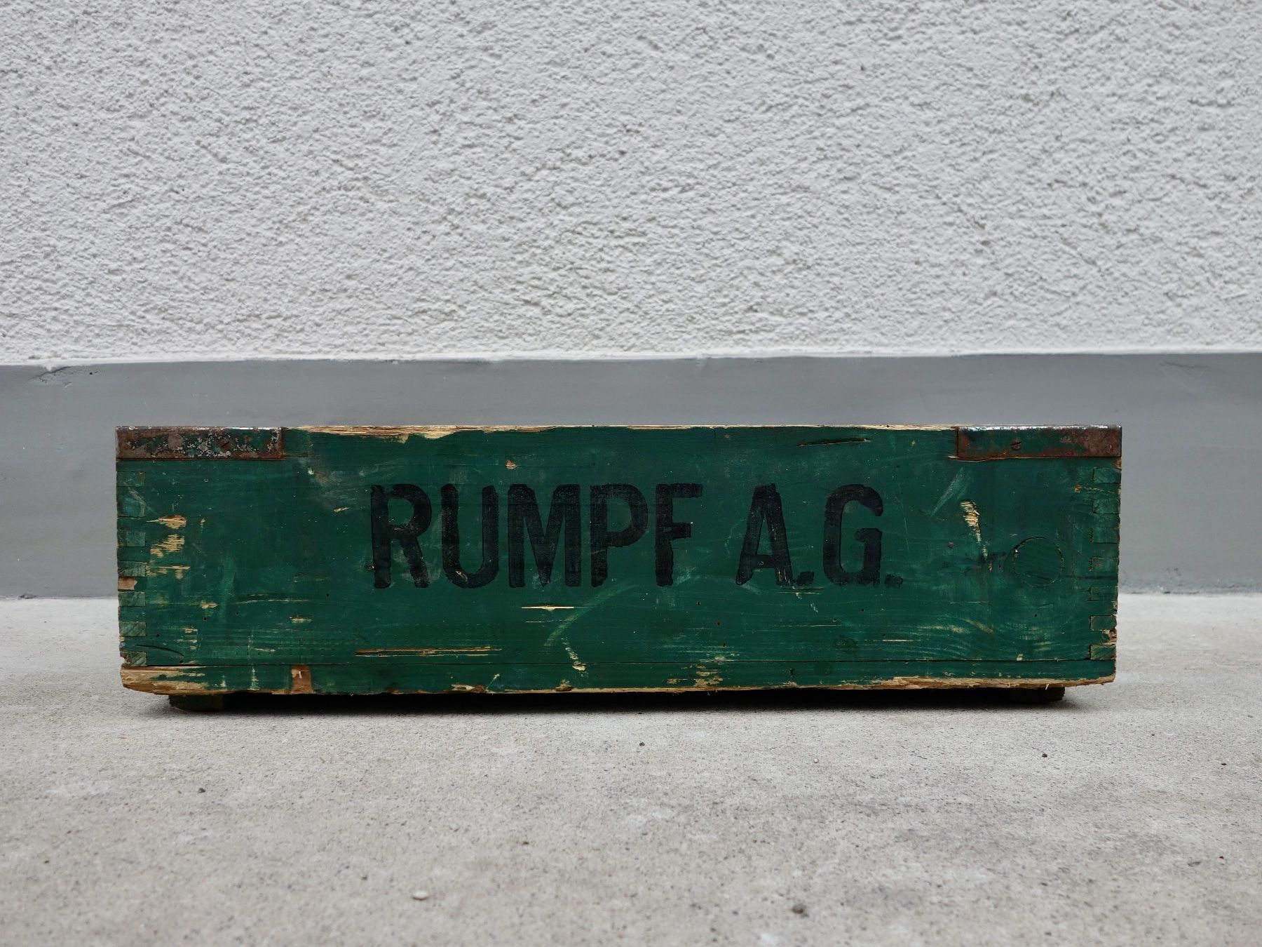 Transportkisten: alte Holzkiste RUMPF A.G. – Gebraucht aus Kerzers von bottlesandboxes 1