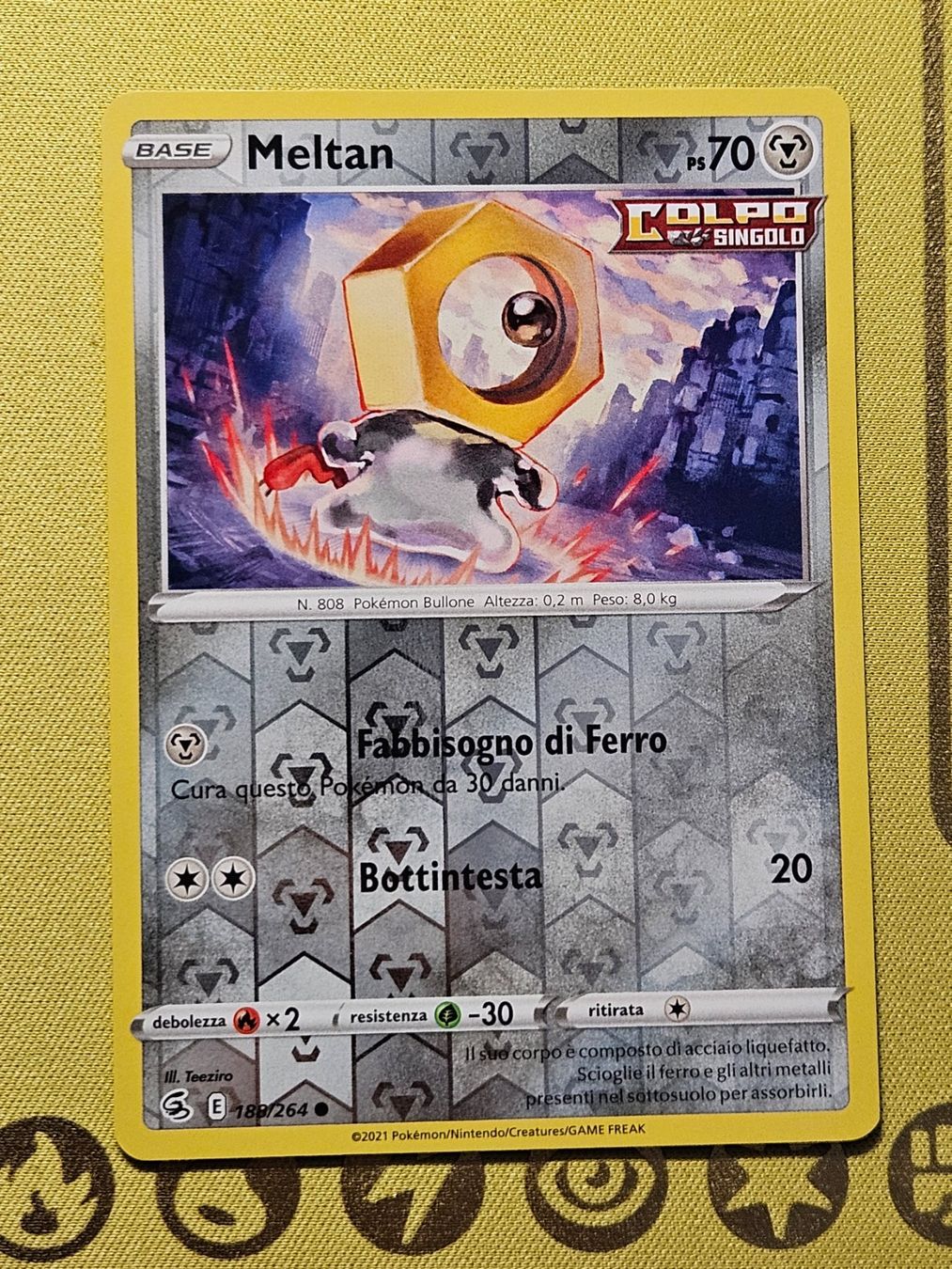 Pokémon Sammelbilder & Trading cards: Fusion Strike - Meltan 188/264 – Gebraucht aus Bellinzona von Pokemarco