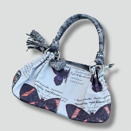 Vintage Butterfly womens handbag y2k damen handtasche sac