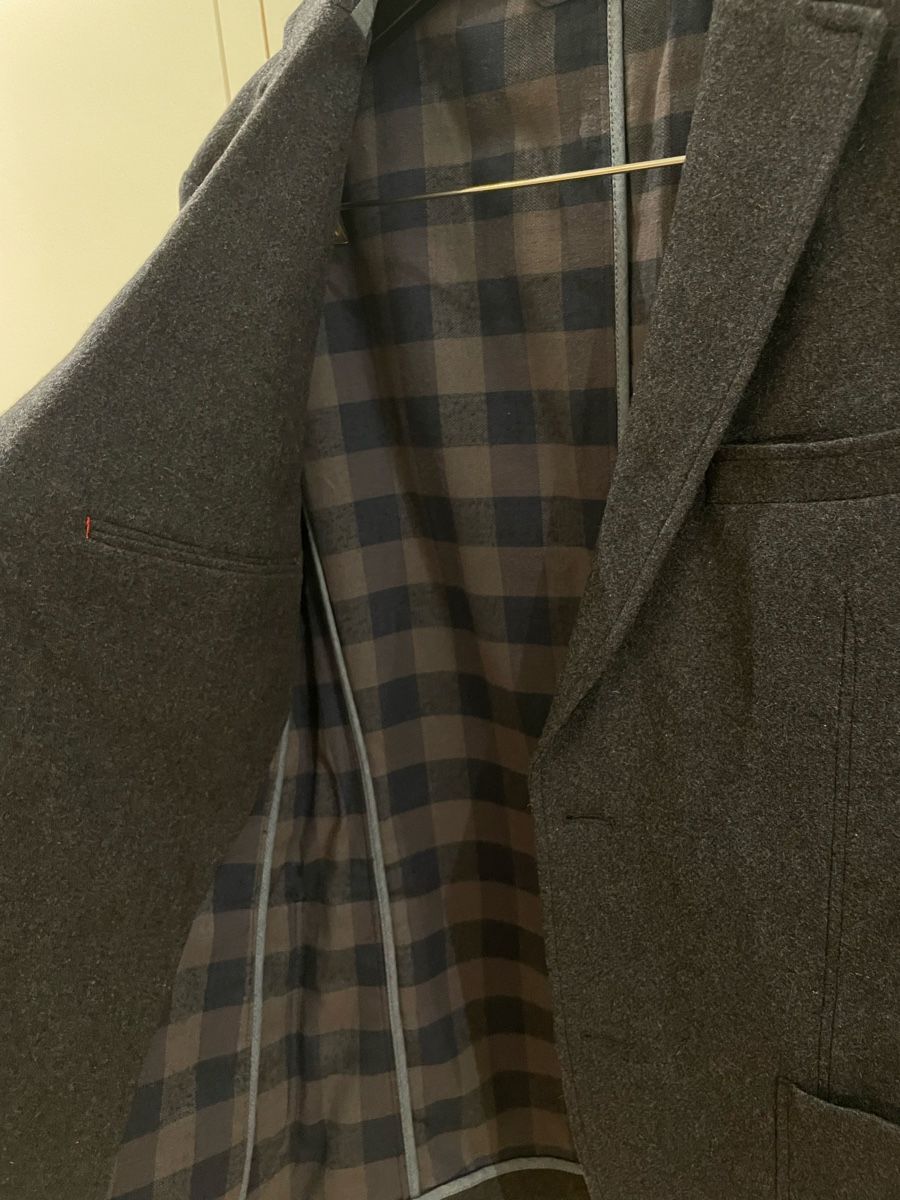 Esprit Giacche: Esprit Wool Blend Blazer Jacket Dark Grey Size 48 M – Usato da Zürich venduto da Adil12 2