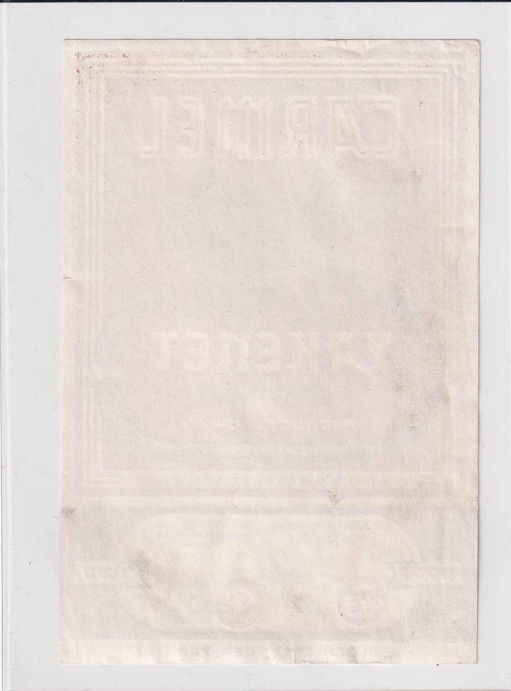 Carta: Etikette - Carmel Yakenet Extra Fine /bd – Usato da Hombrechtikon venduto da Rudolf07 1