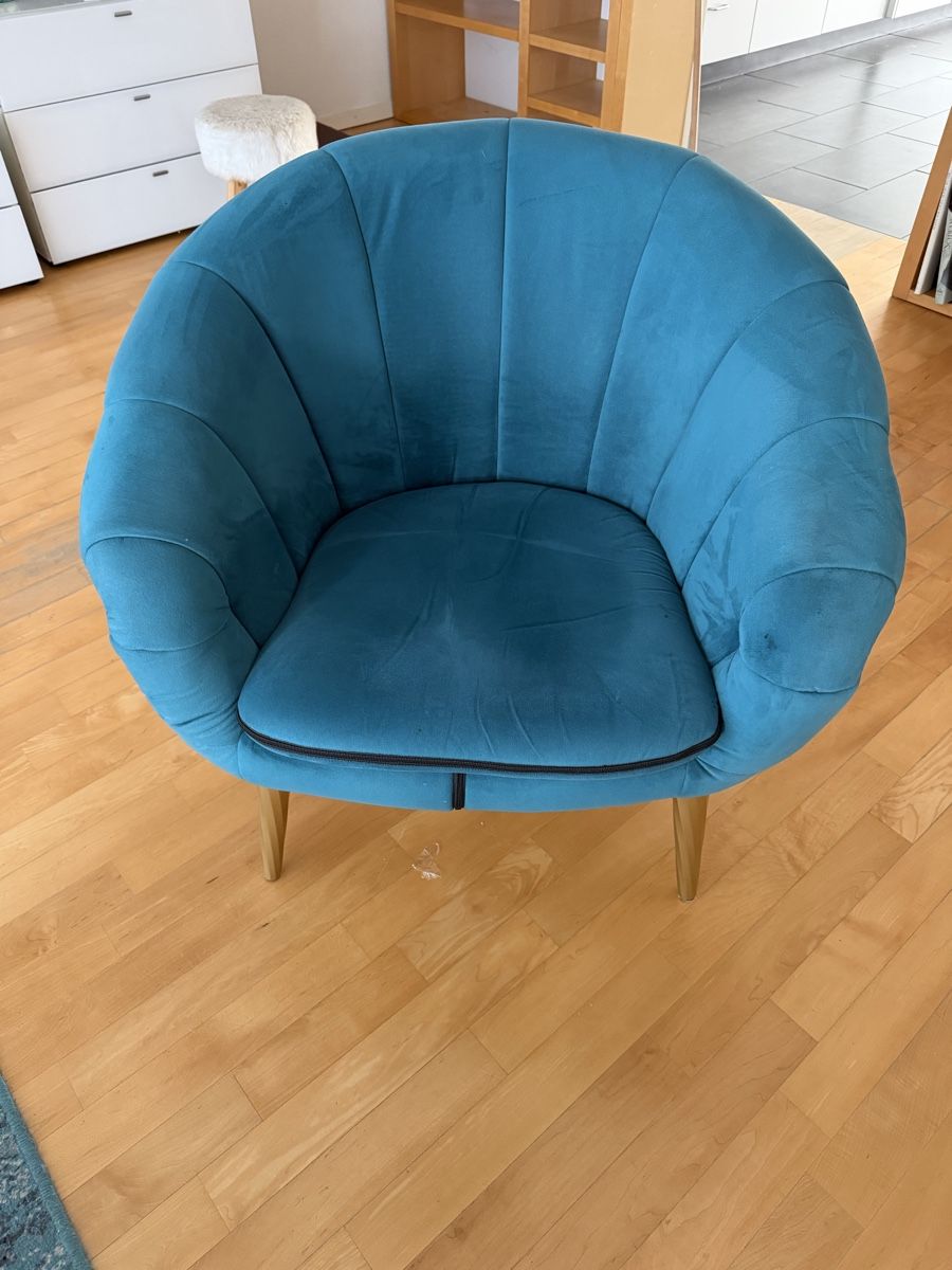 Sessel: Sessel aus Samt, grün – Gebraucht aus Bassersdorf von lan_6xhw 2