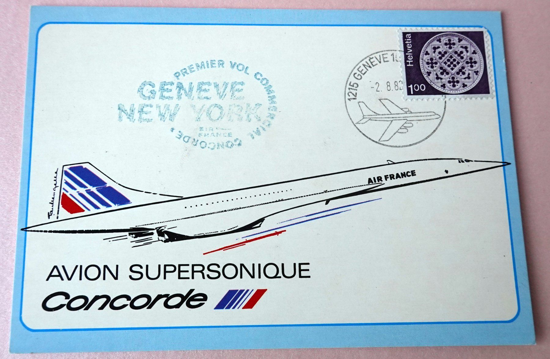 Cartoline: CONCORDE Erstflug Geneve-New York – Usato da Brunnen venduto da brocundfloh 1