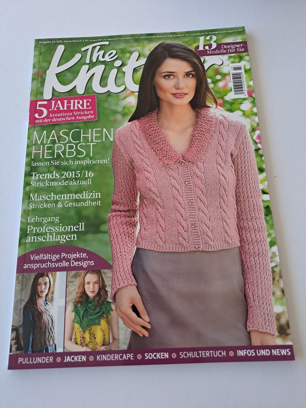 Riviste & Magazine: Strickheft The knitter Ausgabe 23 / 2015 Strickdesign – Usato da Glashütten venduto da Schwebefisch