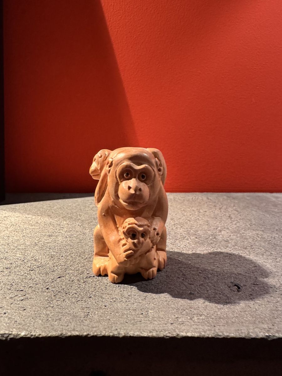 Statuette: Okimono Netsuke Holz Affen – Usato da Gipf-Oberfrick venduto da Iberico 1