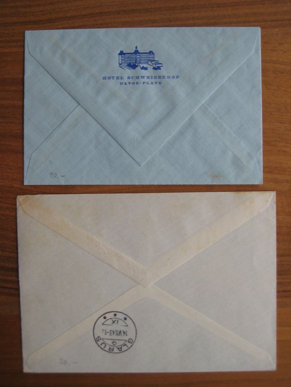 Alle Briefmarken: 2 Sonderflug-Belege 1943 – Gebraucht aus Spiegel b. Bern von Ernesto27 1