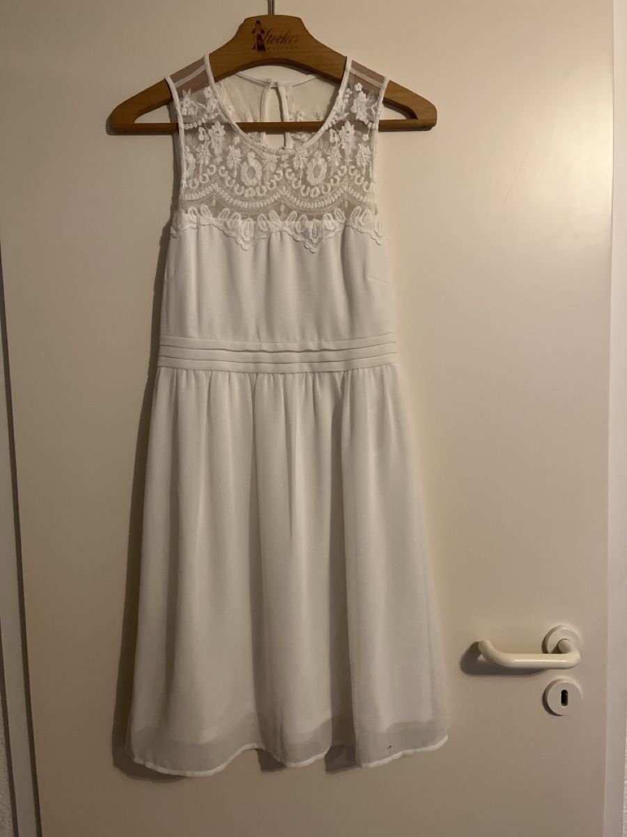 Vero Moda Vestiti: Knielanges weisses Kleid – Usato da Düdingen venduto da MurRie 1