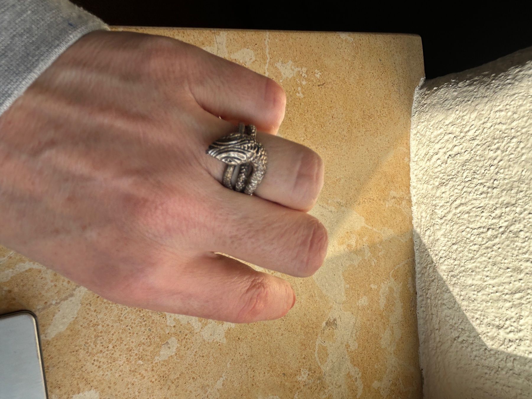 Anelli: Silberring Schlange Gr. 54 (Schlangenring) – Usato da Dittingen venduto da Bijoubelle 4