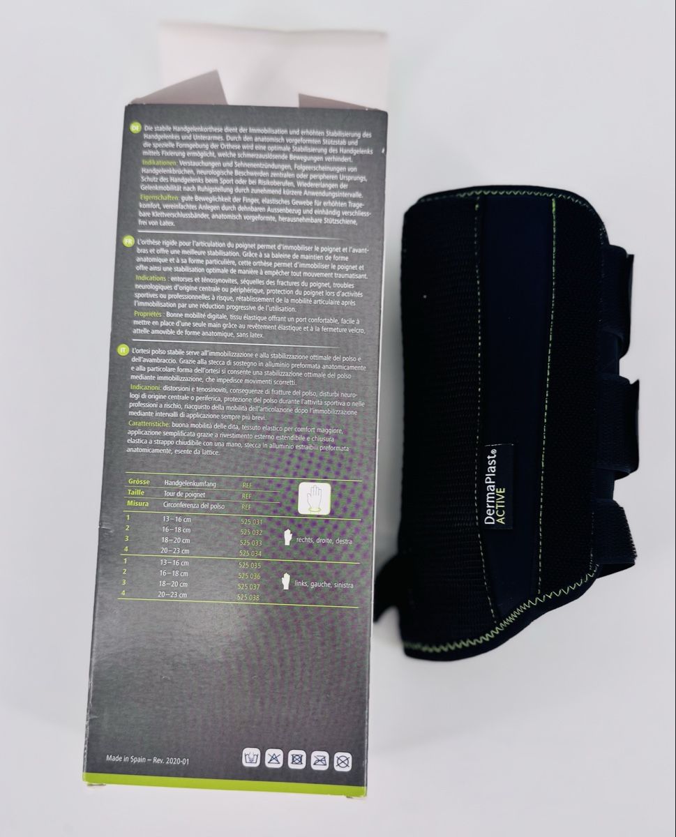 Attrezzature mediche: # DERMAPLAST ACTIVE - Handgelenk-Orthese Gr. 2 / rechts # – Nuovo e nell'imballaggio originale da Bolligen venduto da secondhand-with-love 2