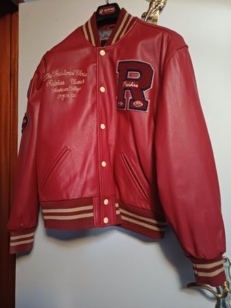 Veste en cuir Redskins taille 56/58 rouge