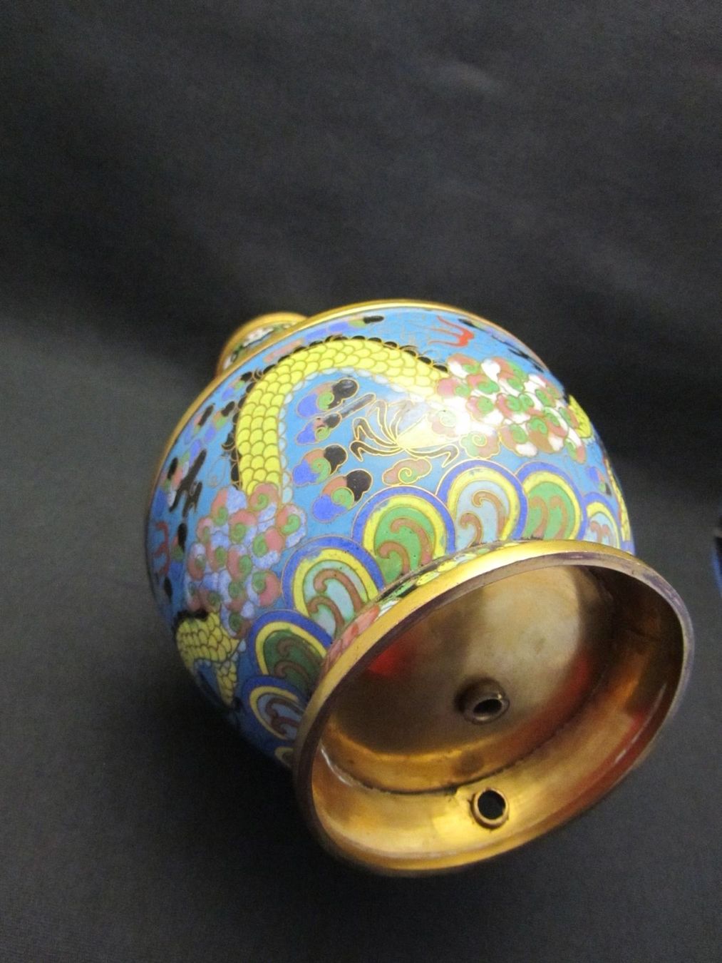 Figuren: Lampenfuss Cloisonne DRACHEN – Gebraucht aus Basel von spinne02 8