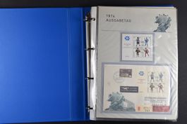 INTERNABA-BLOCKS (70) UPU 1974 SPEZIALSAMMLUNG VIELE BELEGE!