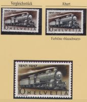 1947, ABART, SCHNELLZUGLOKOMOTIVE, FARBTÖNE BLAUSCHWARZ