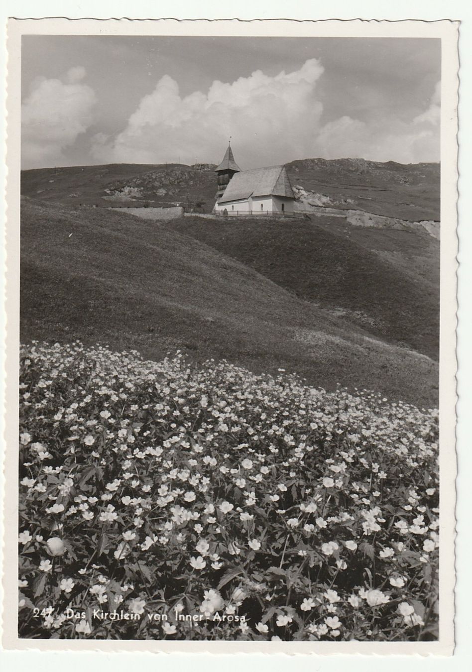 Cartoline postali: Postkarte "Das Kirchlein von Inner-Arosa" Graubünden – Usato da St. Gallen venduto da Ricardo_Deals