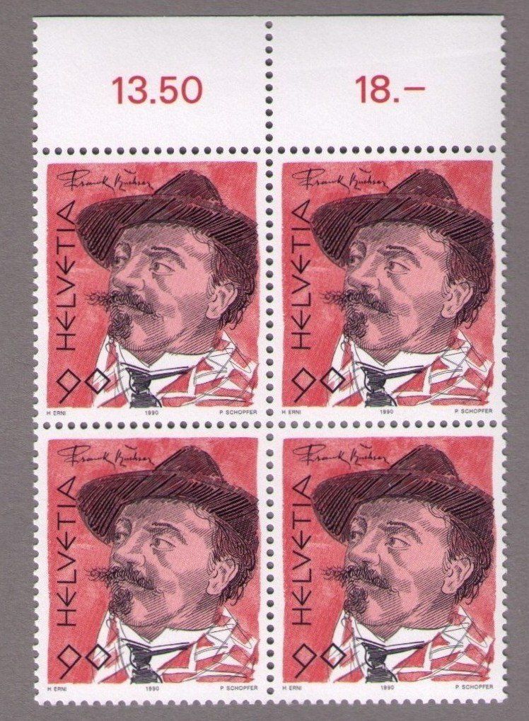 Tutti i francobolli: 1990_804_F. BUCHSER__Abart "SPITZER+BREITER ZAHN" !__VB ** – Nuovo (secondo la descrizione) da Marthalen venduto da Ch_quality 3