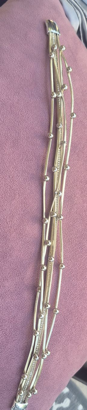 Armbänder & -reifen: Bracciale multistrato con sfere e strass  – Neu (gemäss Beschreibung) aus Giubiasco von Stefaniav 1