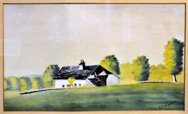 Aquarelle signée J P Huguenin