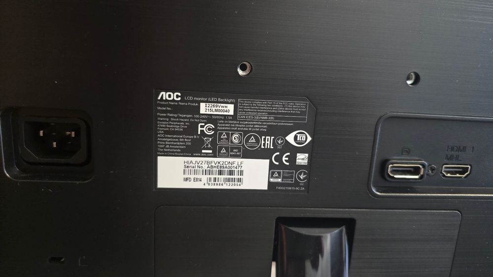 Écran PC AOC 22 pouces, Full HD (Gebraucht) in Tramelan für CHF 20 ...