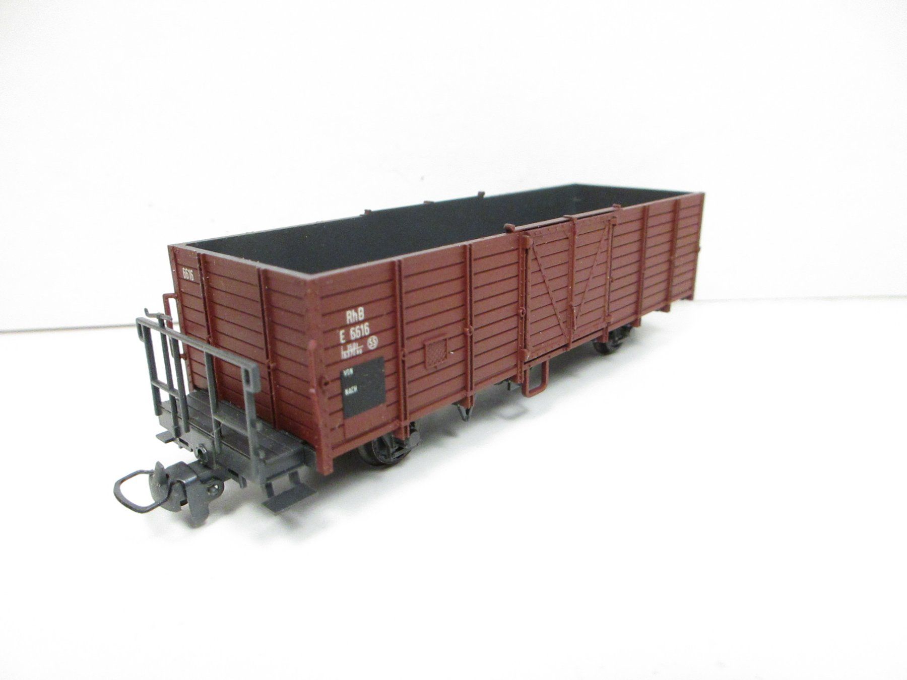 Bemo Modellini di ferrovie: Bemo H0m 2251 RhB Offener Güterwagen E 6616 – Usato da Olten venduto da Heinrich875 4