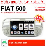 6.2" Autoradio Für FIAT 500 Weiß