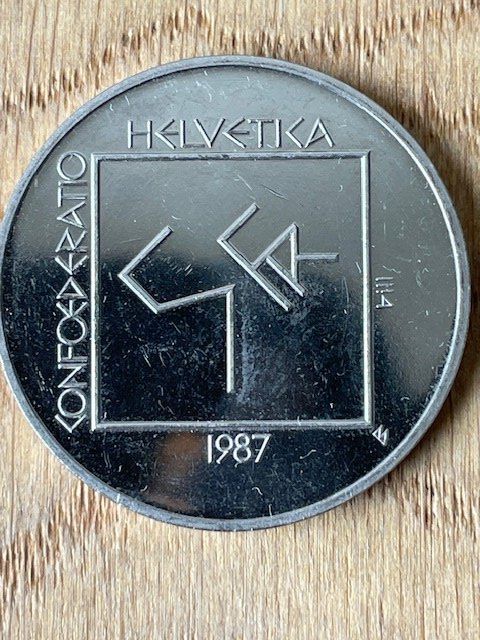 Tutti le monete: 5 Franken Gedenkmünze 1987 – Usato da Herisau venduto da ErWi9100