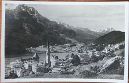 Ansichtskarte St.Moritz Bad und Dorf