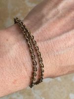 Vintage Doppe-Armband, goldfarben, filigran, zeitlos