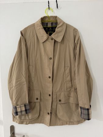 Barbour Jacke Cotton Beadnell beige Grösse 44 Oryginal Damen