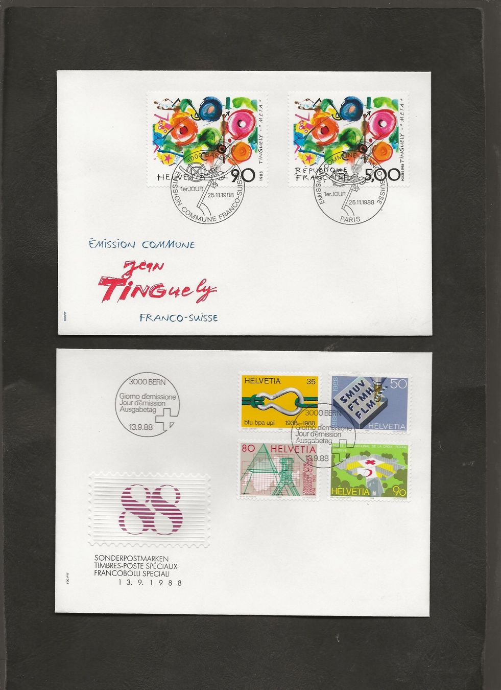 Alle Briefmarken: Schweiz 32 FDC 1979 bis 1988 – Gebraucht aus Au ZH von xelagreb01 1