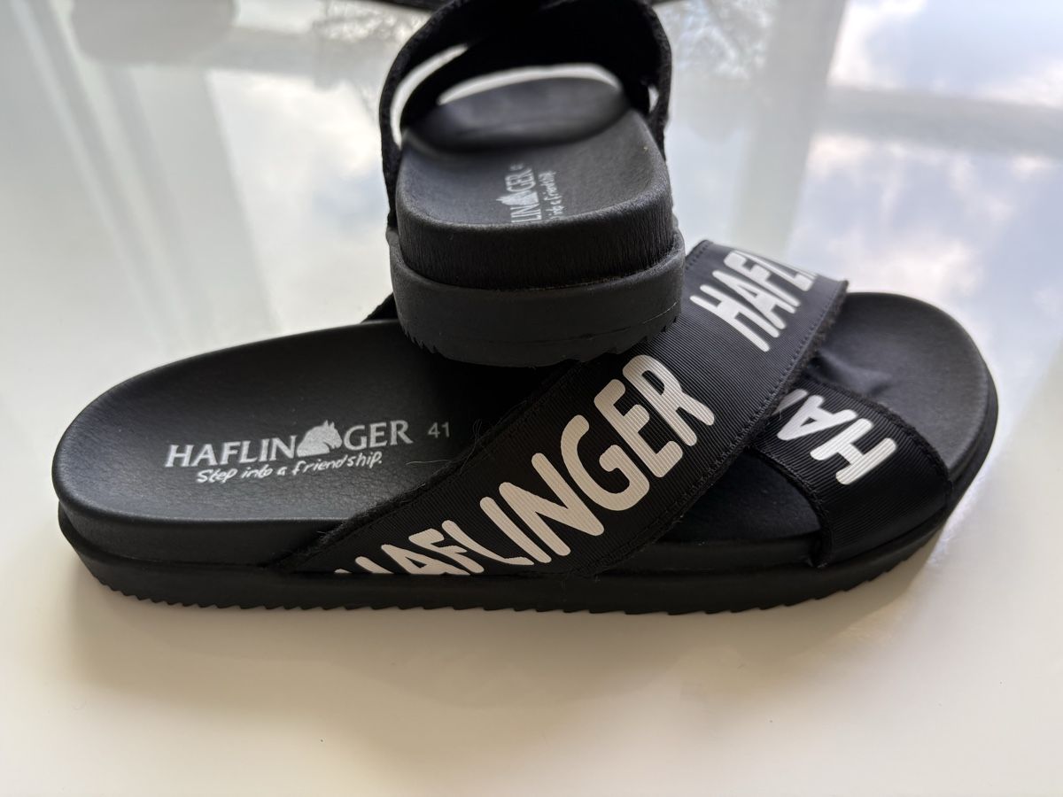 Chaussures femmes: Haflinger Pantoletten schwarz Grösse 41 neu. – Neuf avec emballage d'origine à Zürich par Auschra1 2