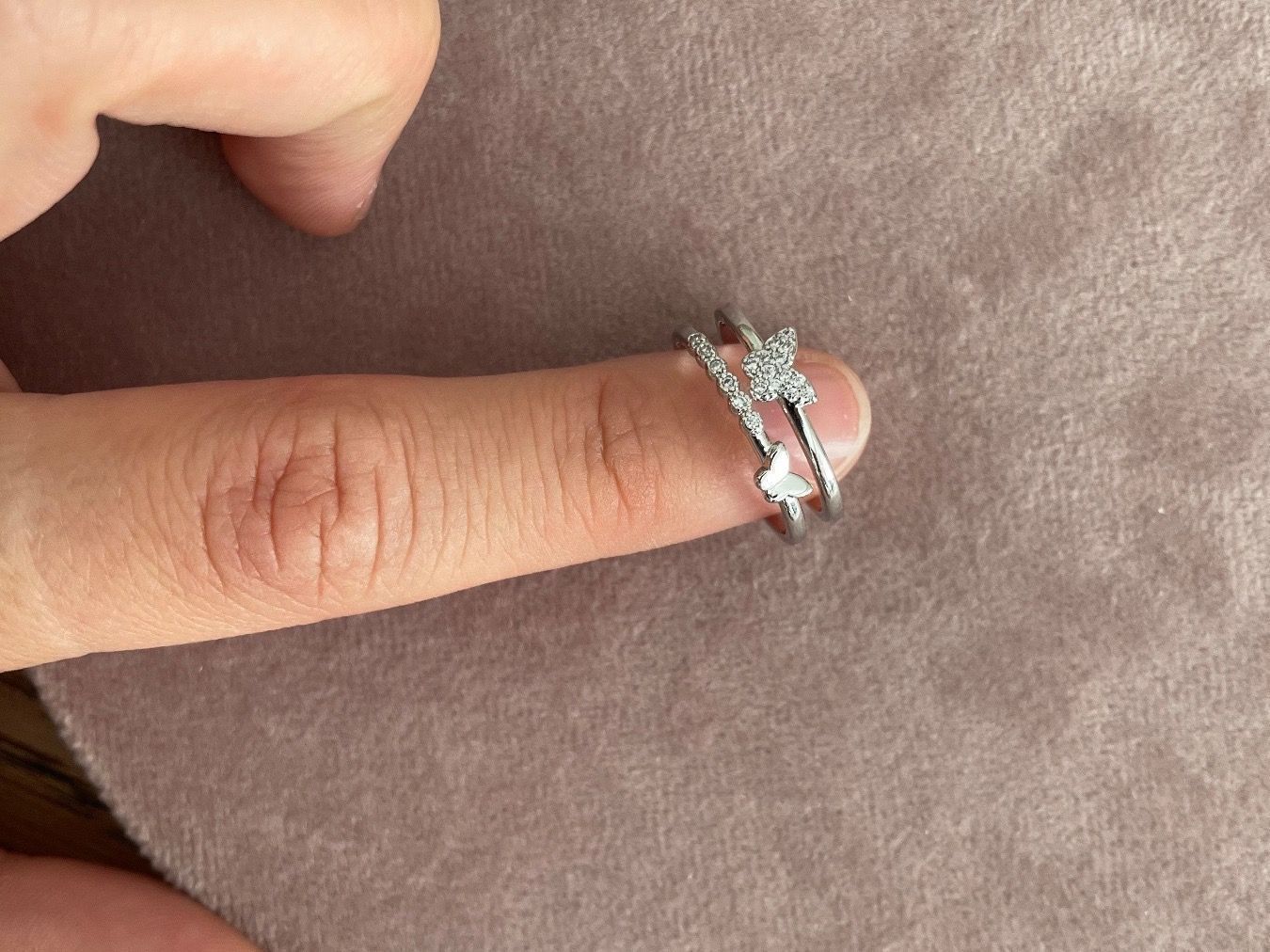 Anelli: Ring mit Schmetterlingen - Grössenverstellbar – Nuovo (secondo la descrizione) da St Gallen venduto da Giidi 1