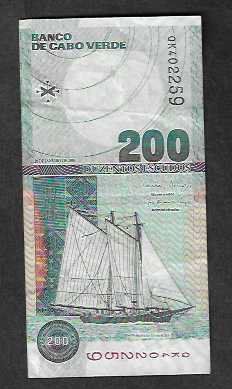 Banconote: Cabo Verde  200  Escudos  2005  Gebraucht – Usato da Gordola venduto da coinsandnotes
