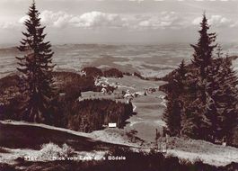 Dornbirn-Bregenz, Blick vom Lank aufs Bödele, um 1950