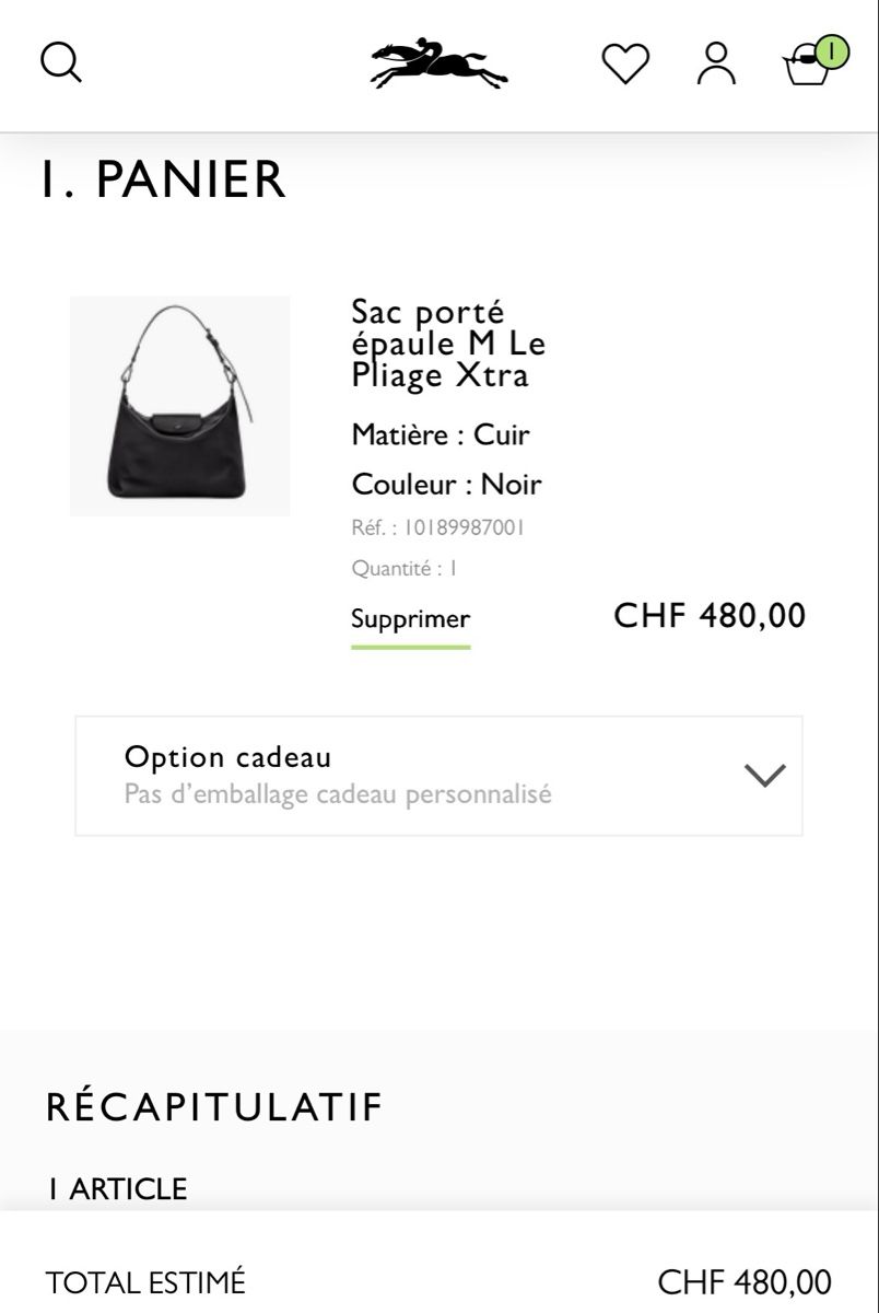 Longchamp Borse da donna: Longchamp pliage xtra cuir noir - hobo – Nuovo e nell'imballaggio originale da Lausanne venduto da Cupcake.vanille 4