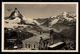 AK Gornergrat, La Gare, Bahnhof