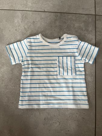 Bellybutton, Baby, T-Shirt, blau, weiss, Gr. 62 w. Neu