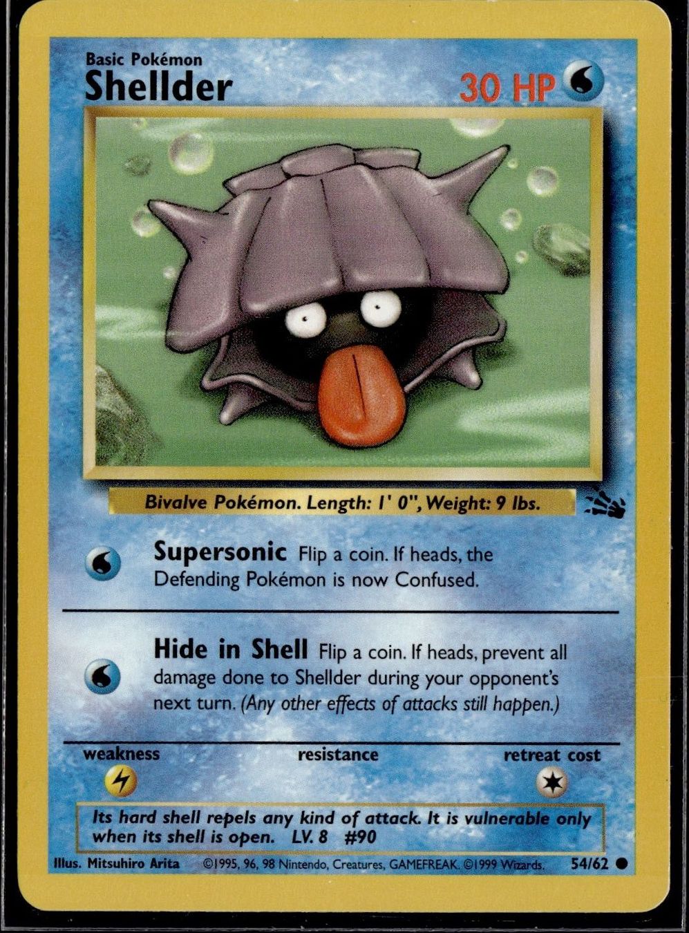 Pokémon Carte collezionabili: Shellder 54/62 Fossil – Usato da Zürich venduto da pokemon_cards