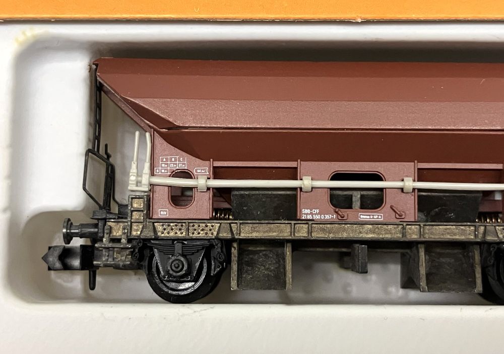 Modelleisenbahnen: N= 2x offene Güterwagen - 2x Selbstentladewagen SBB/DB/HOP – Gebraucht aus Thun von retoolinoo 3
