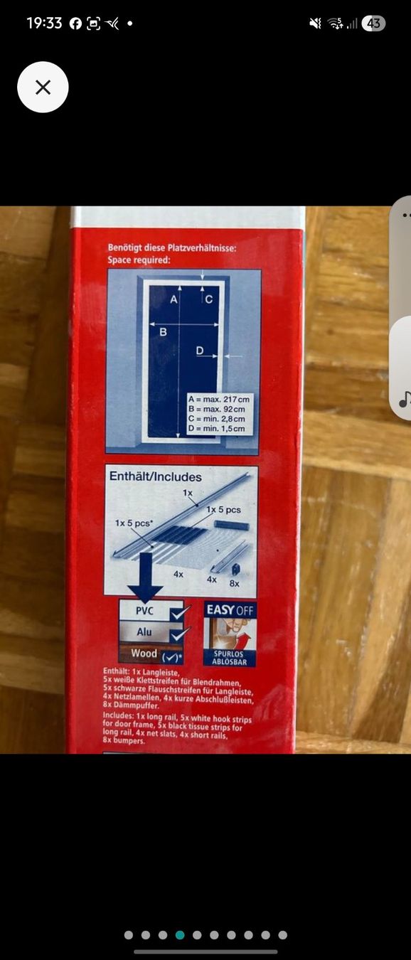 Tesa Tende: Tesa Insect Stop Lamellentür 2,2x95cm – Nuovo e nell'imballaggio originale da Fislisbach venduto da Crisisgusita 2