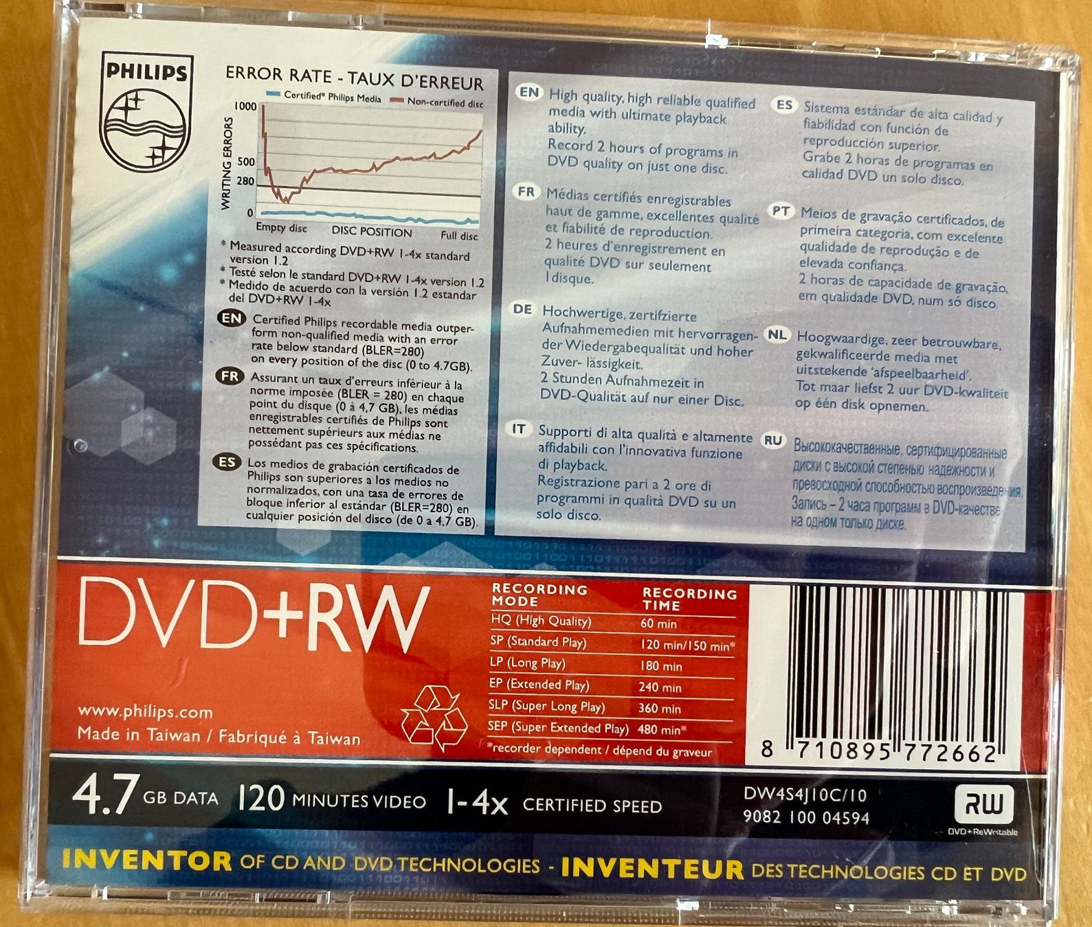 Tutti i DVDs: DVD + RW Philips 5 Stück – Usato da Ramlinsburg venduto da Ruebli.X.Beet 2