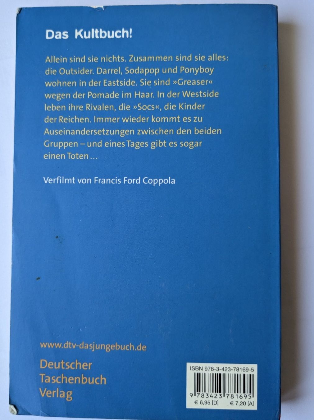 Libri: The outsider von Susan E. Hilton, Dtv pocket – Usato da Sierre venduto da chia17 1