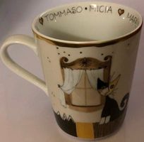Mug Tasse Katze Katzen Familie sitzend
